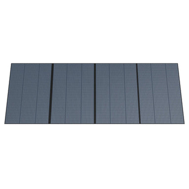 A photo of a Bluetti PV350 350W Solar Panel standing upright showing the front of the solar panel.