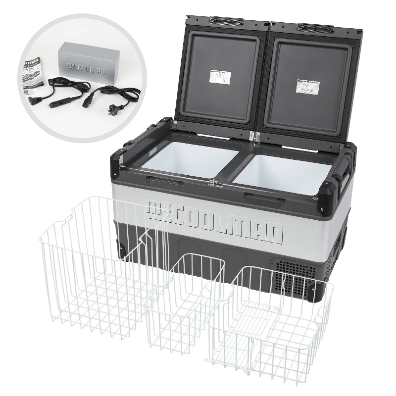 A photo of a MyCOOLMAN 96L Dual Zone Portable Car and Camping Fridges accessories