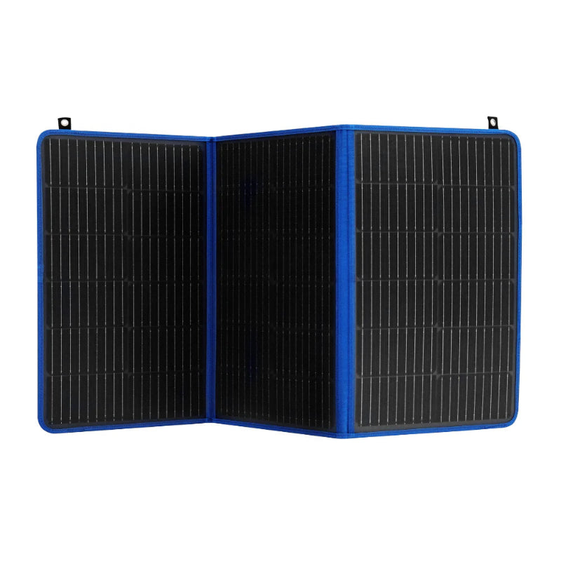 A photo of a MyCOOLMAN 100W Flexible Solar Blanket Slightly Folded