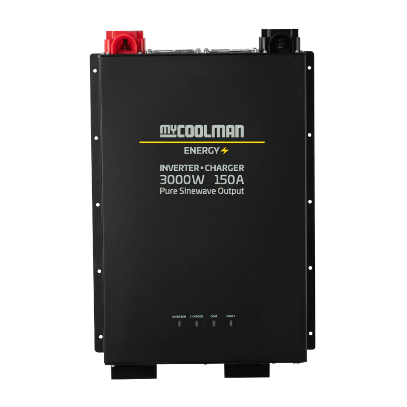A photo of a MyCOOLMAN 3000W Pure Sine Wave Energy Inverter Front on