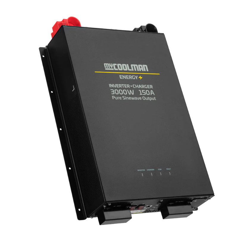 A photo of a MyCOOLMAN 3000W Pure Sine Wave Energy Inverter Left Side.