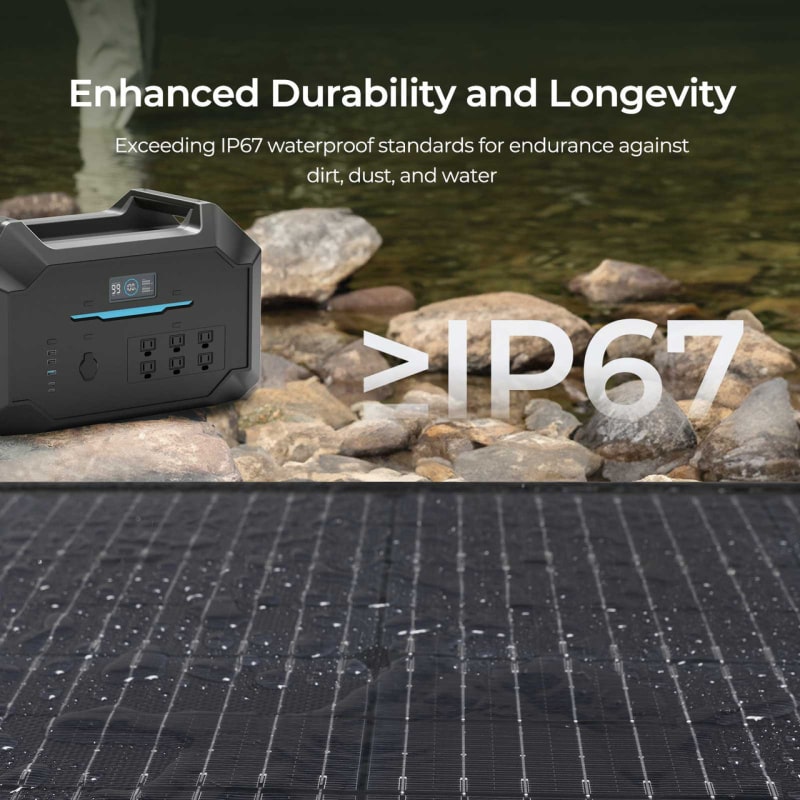 A photo of a RenogyPRO 12V 400W Lightweight Portable Solar Suitcases durability specifications
