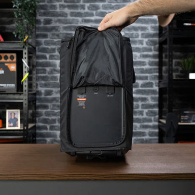 Photo of an iTechWorld PS3600 Pro power station cover with a PS3600 Pro power station inside.