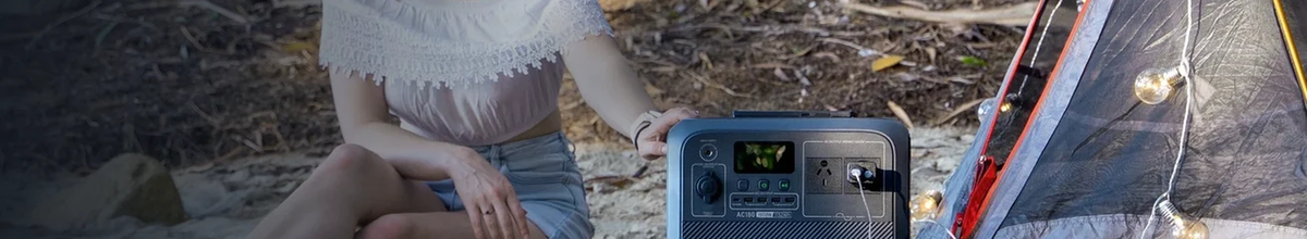 A bluetti australia portable power station at a campsite