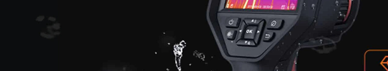 A photo of a Hikmicro thermal imaging camera.