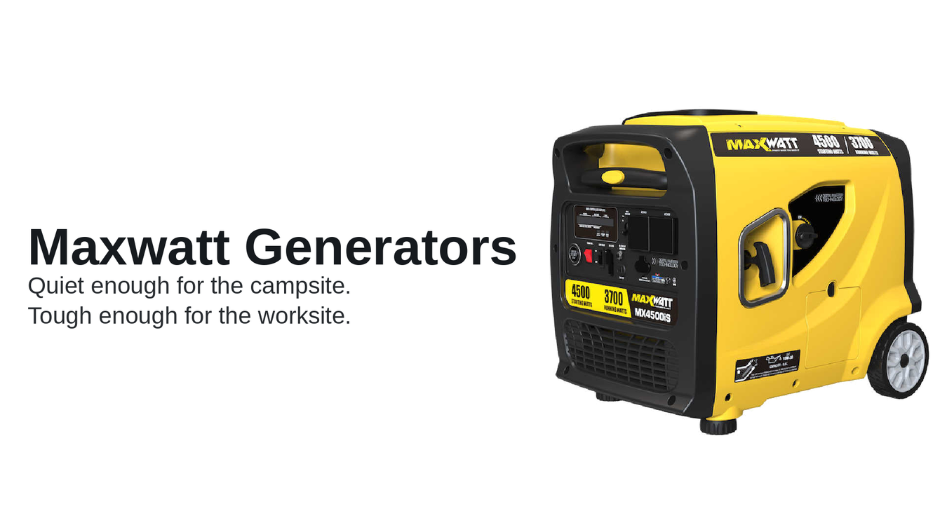 Maxwatt Generator on a white background