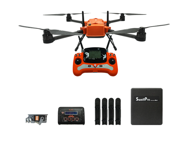 A swellpro Marine Drone on a white background.
