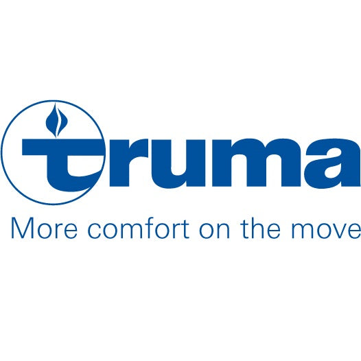 The truma logo displaying "truma, more comfort on the move"