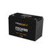 100Ah iTech Deep Cycle Battery slightly angled to the left on a white background