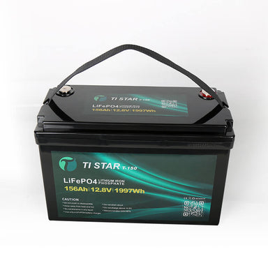 150Ah Tistar Lithium Battery Front and Top on a white background