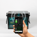200Ah Tistar Lithium Battery with app with a mobile on hand