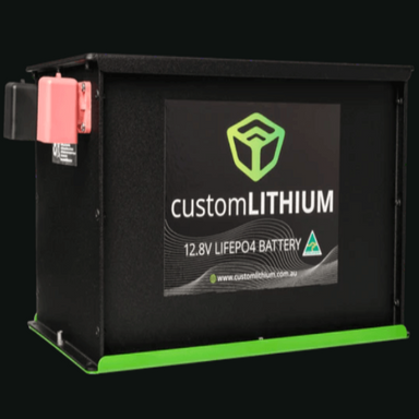 24V 200Ah Lithium Battery main photo on a black background