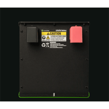 24V 310Ah Custom Lithium Back Photo on a black background layered with white background