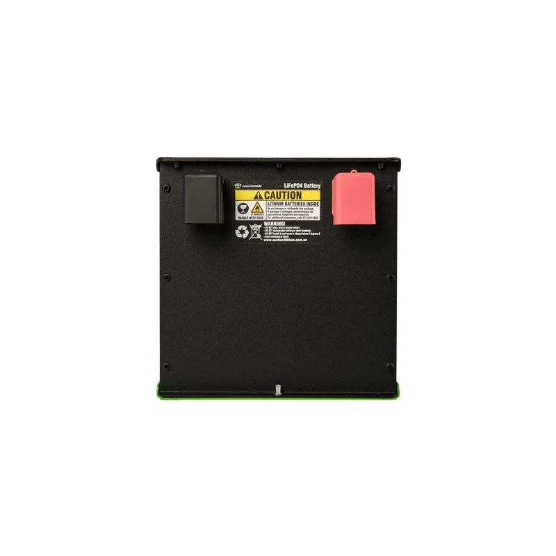 in the photo a black 24V 310Ah Lithium Battery Side Photo in white background