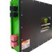 24V 620Ah Ultra Slim Custom Lithium Angled to the Left on a white background