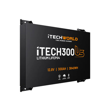 300Ah iTech Ultra Slim slightly angled to the right on a white background