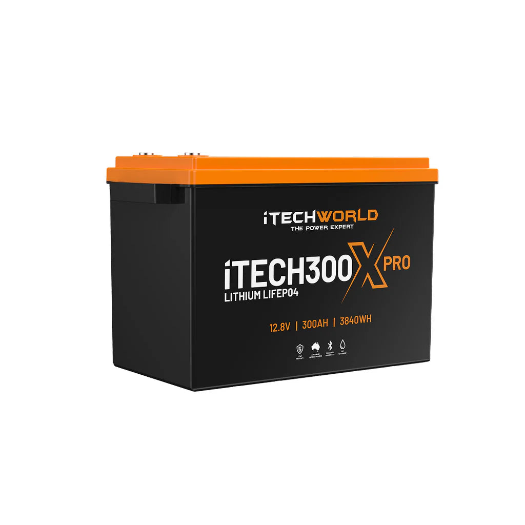 300X Pro 300Ah Lithium Battery Slightly angled on a white background