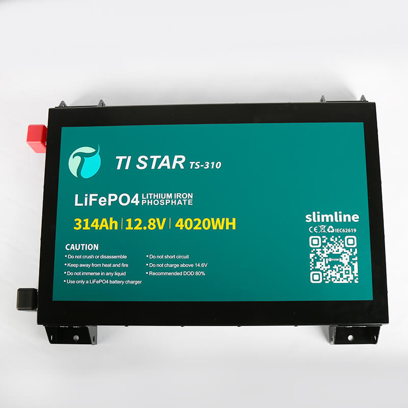 310Ah Slimline Tistar Battery Front on a white background