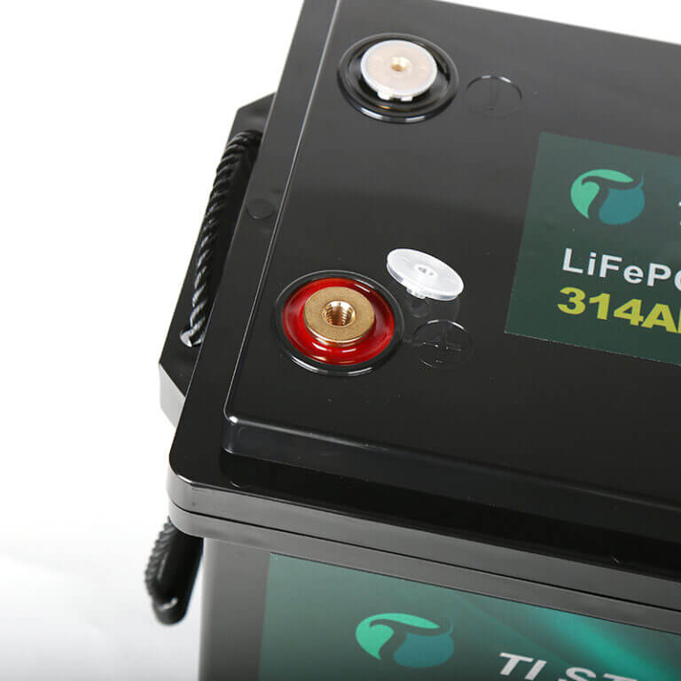 314Ah Tistar Battery to on a white background
