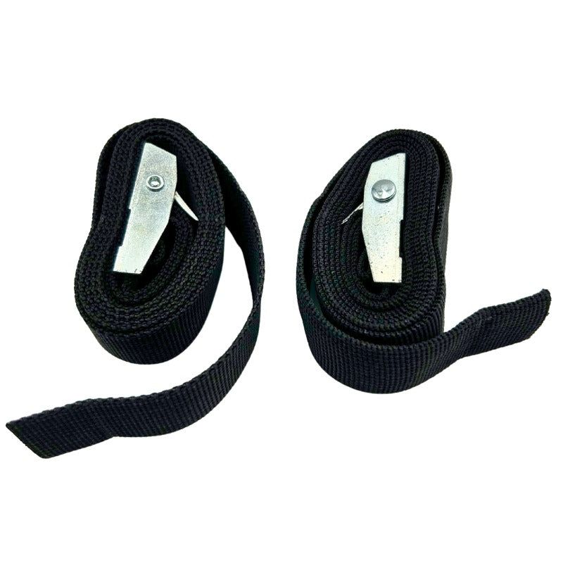 The two heavy duty mounting straps with buckles supplied with the Amptron Type B tray