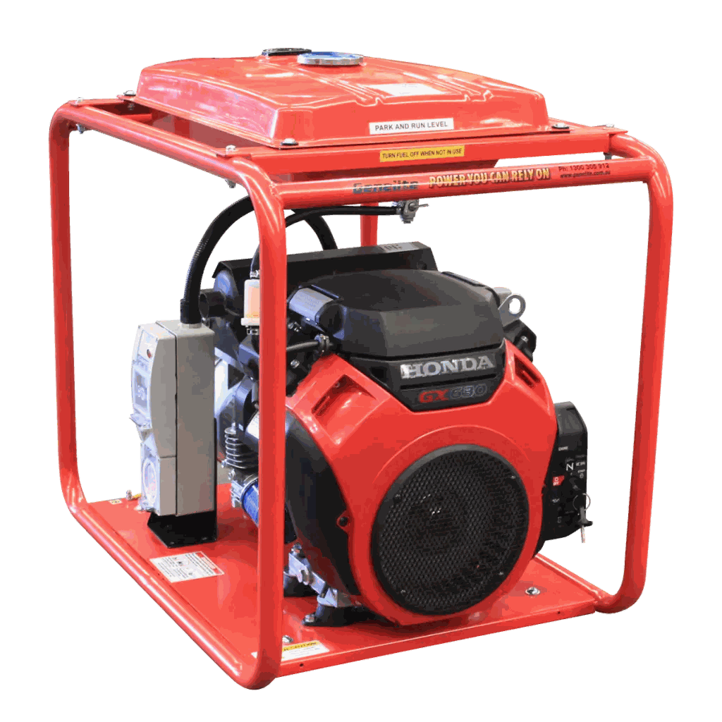 Honda GH10000-LRT-3 11kVA 3 Phase Petrol Generator main photo on a transparent background