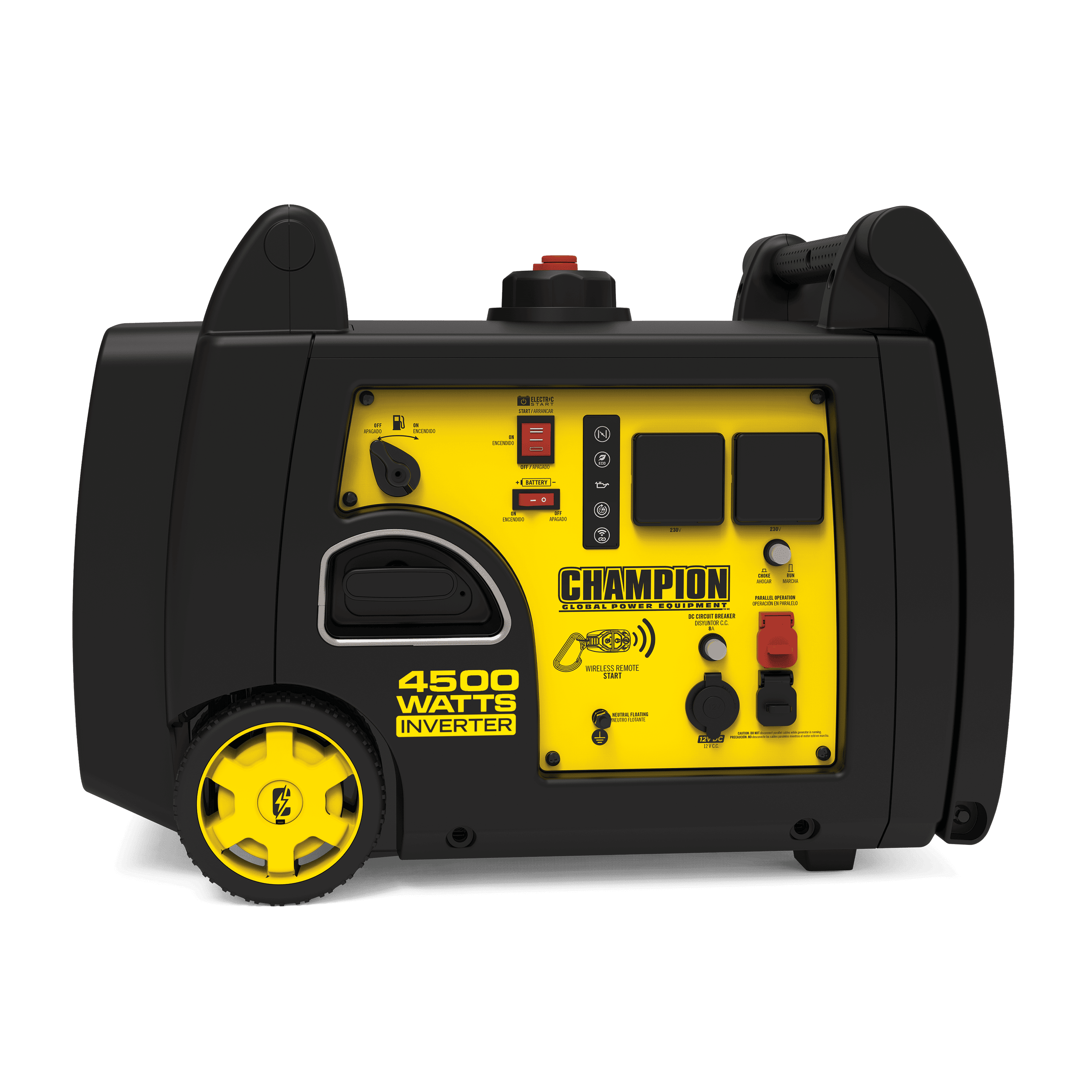 4.5 kVA Champion Generator Front Photo on a transparent background