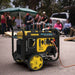 4.5_kW_Open_Frame_Generator_Side View with the people in the background 