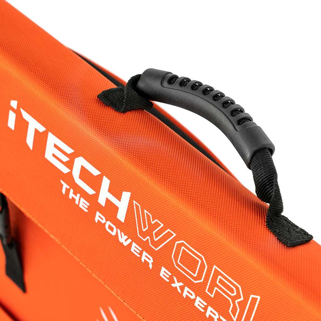 400W iTech Solar Handle Black on a white background