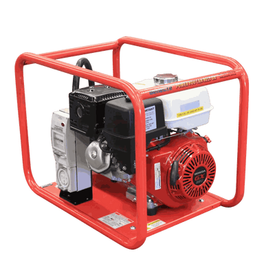 Honda GH6000-3 7.5kVA 3 Phase Petrol Generator Main Photo on a transparent background