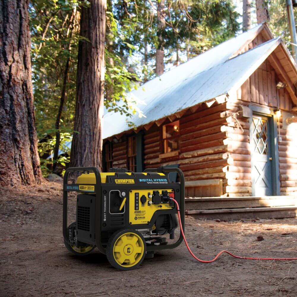 4500W Remote Start Generator in use in an outdoor setting