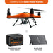 SwellPro Fisherman FD3S 4K fishing drone solar power bundle with Bluetti AC2P 300W power station and Bluetti 100W solar panel