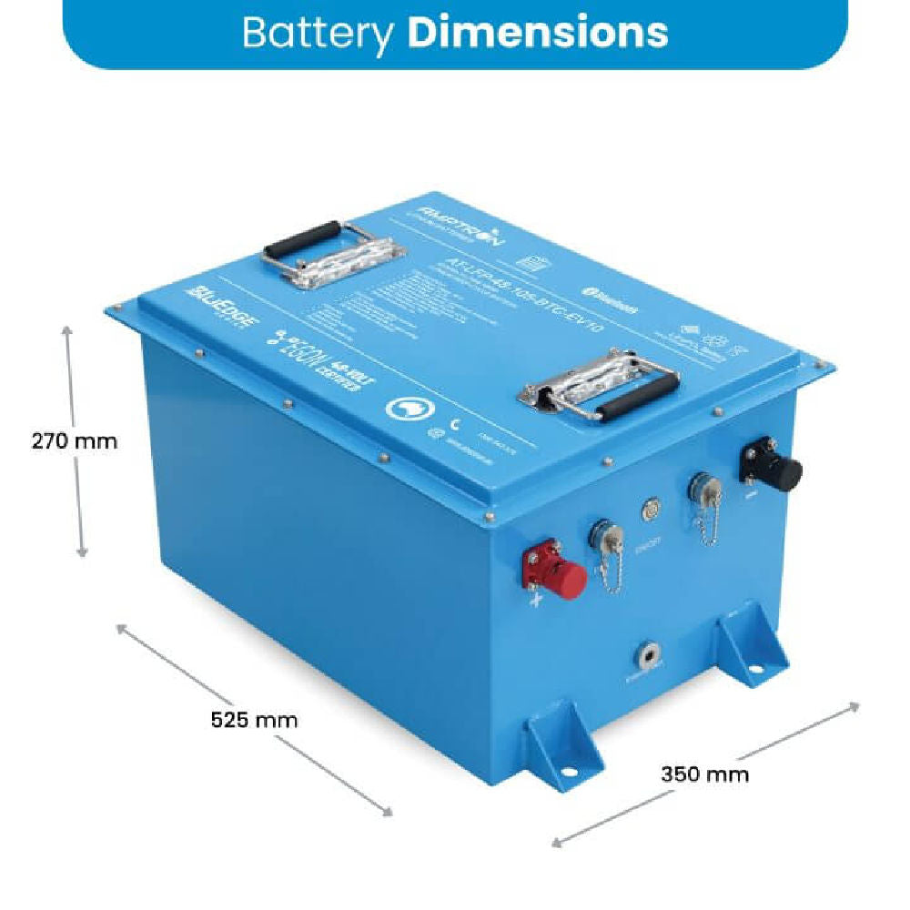 48v amptron egon battery dimensions on a white background