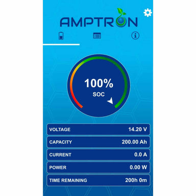 500A Amptron Battery Monitor Panel on a white background