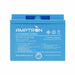 50Ah 70A Amptron Battery Front Photo on a white background