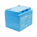 50Ah 70A Amptron Lithium Battery Angled to the Right on a white background