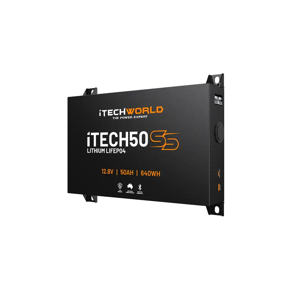 50SS iTech Slimline Battery angled to the left on a white background