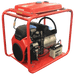 Honda GH10000E-LRT-3 Generator angled to the left on a transparent background