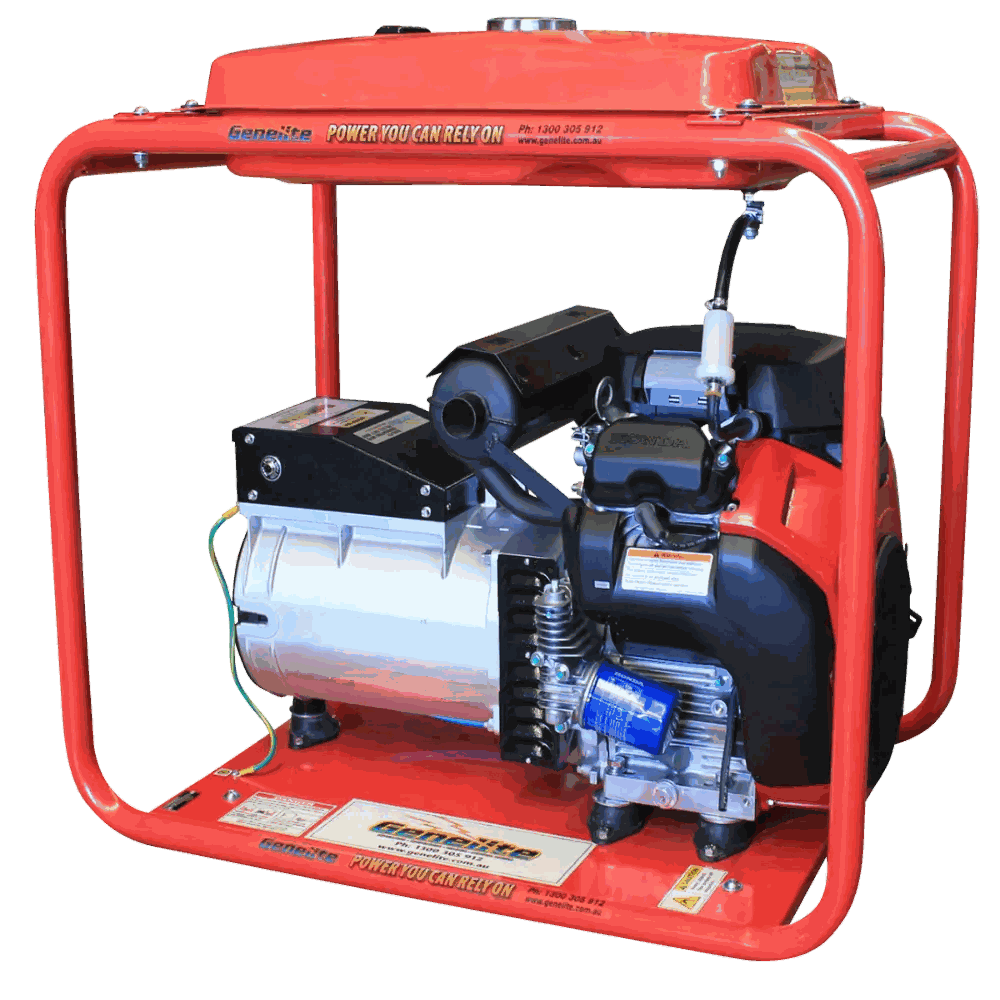 Honda GH14000E-LRT 14.5kVA Petrol Generator side on a transparent background