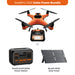 SwellPro Fisherman FD1S fishing drone solar power bundle with Bluetti AC2P 300W power station and Bluetti 100W solar panel