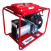 Honda 12.5kVA Long Range Tank Petrol Generator side and front on a transparent background