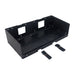 Amptron powder coated aluminium mounting tray for high-capacity BluEdge batteries, shown with two locking straps