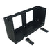 Amptron powder coated aluminium mounting tray for the 12V 200Ah Slimline BluEdge battery, shown with two locking straps