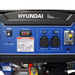 8kVA Hyundai Generator controls on a white background
