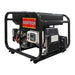 8kW Gentech Honda remote start generator Angled Photo to the Left on a white background