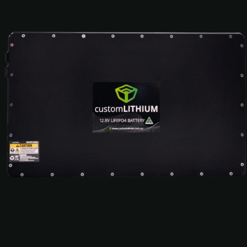 920Ah Ultra Slim Lithium Battery Front Photo on a black background