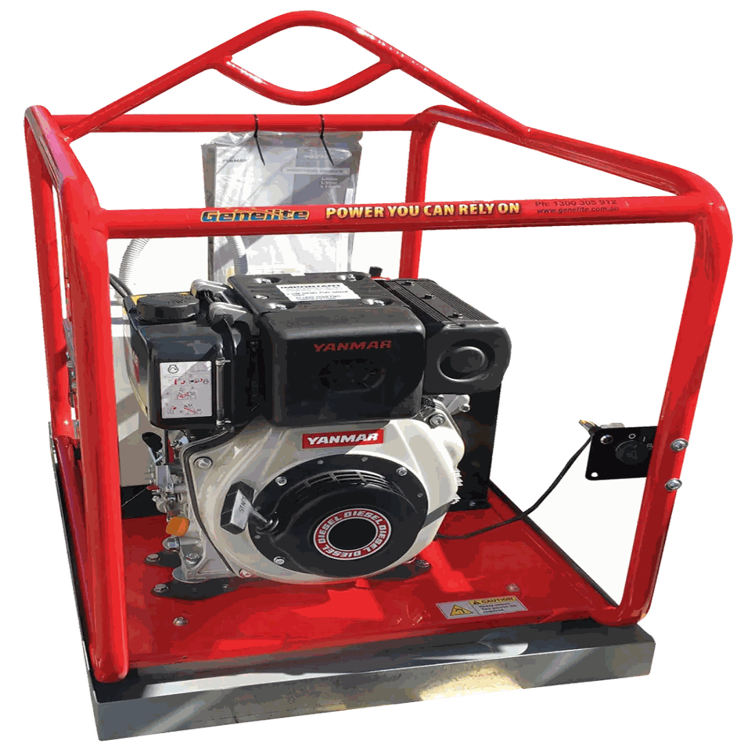 Yanmar GYD3500E-MS 4.5kVA Mine Spec Diesel Gen main photo on a transparent background