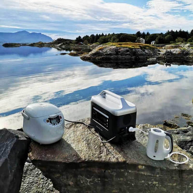 AG_Power_Station_on_a_beachside with appliances connected to it
