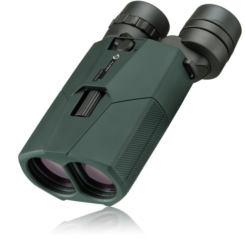 ALPEN OPTICS Apex Steady HD 14x42 Stabilised Binoculars angled to the right top in white background