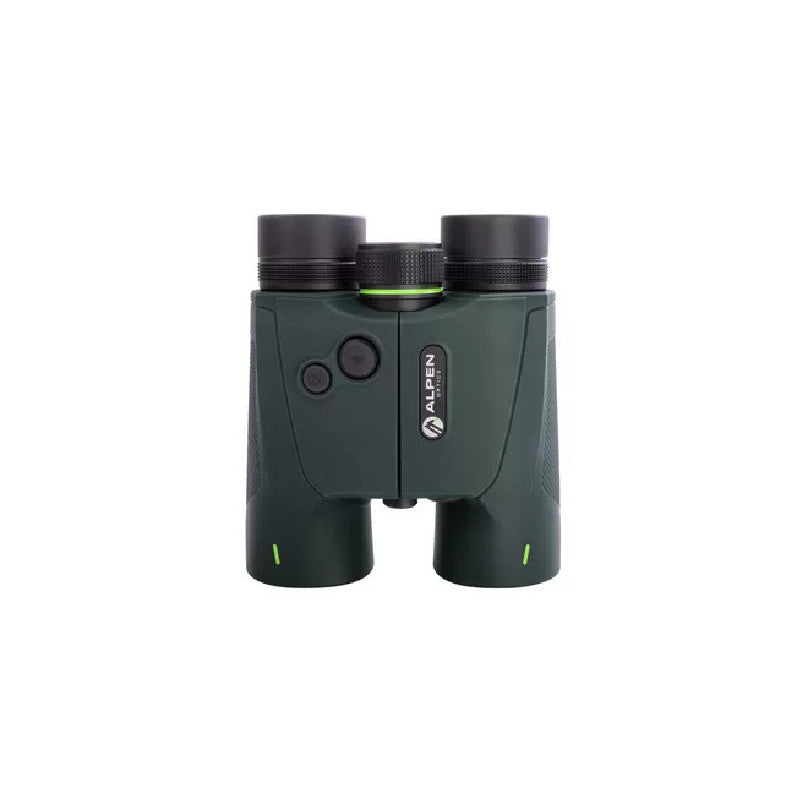 ALPEN OPTICS Apex XP 10x42 Laser Range Finder Binoculars top view in white background