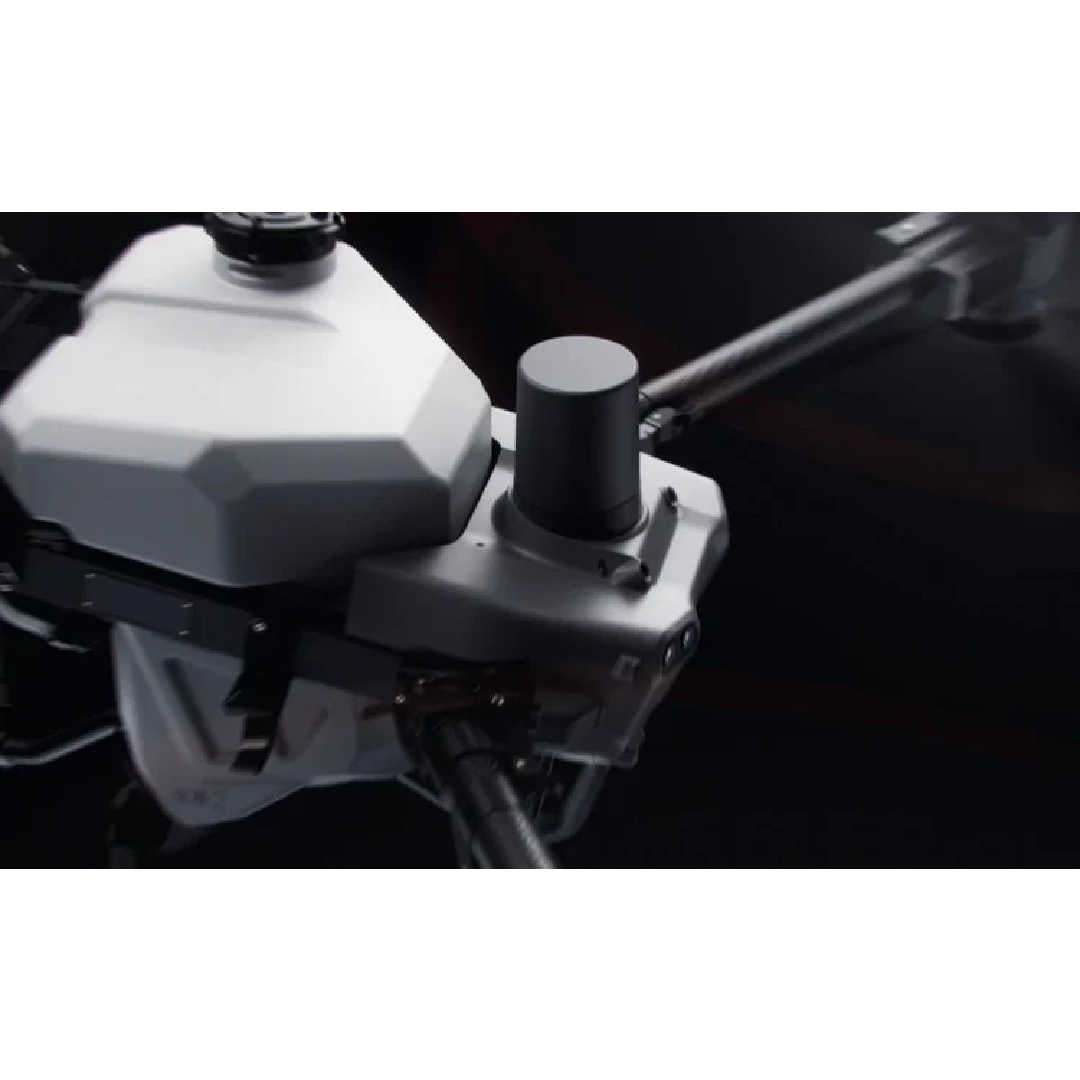 Agras T50 Farming Drone zoomed in ona white background